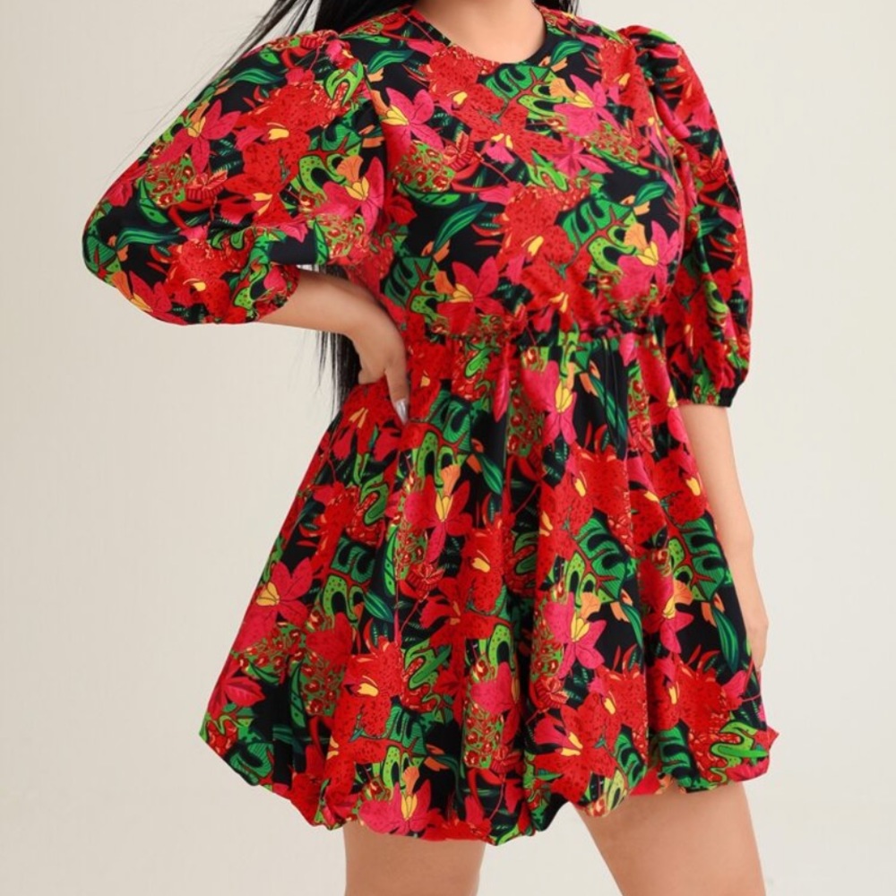 NWOT SHein X Tropical dress
